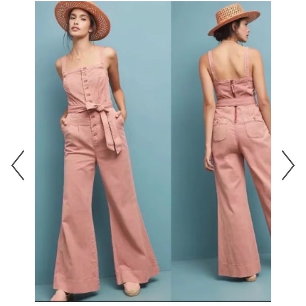 Pilcro Stylish Pink Jumpsuit